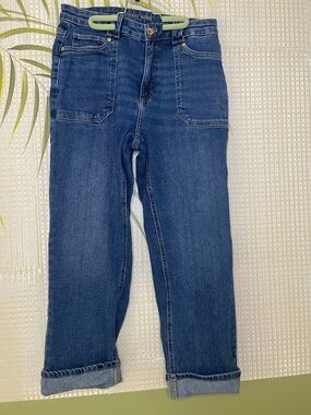 Michael Kors Blue Straight-Leg Jeans